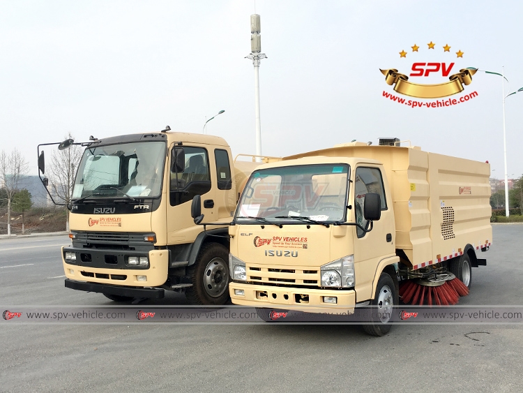 Sweeping Truck and Water Truck ISUZU - LF